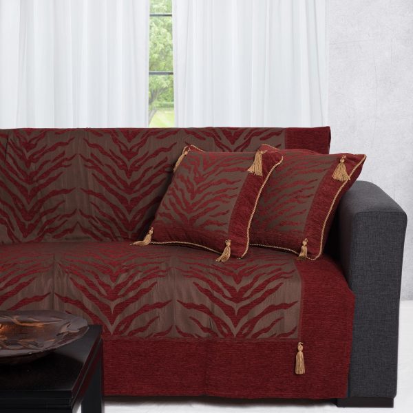 ΡΙΧΤΑΡΙΑ 306 (180cm x 180cm / 180cm x 250cm / 180cm x 300cm) κόκκινο SilkFashion