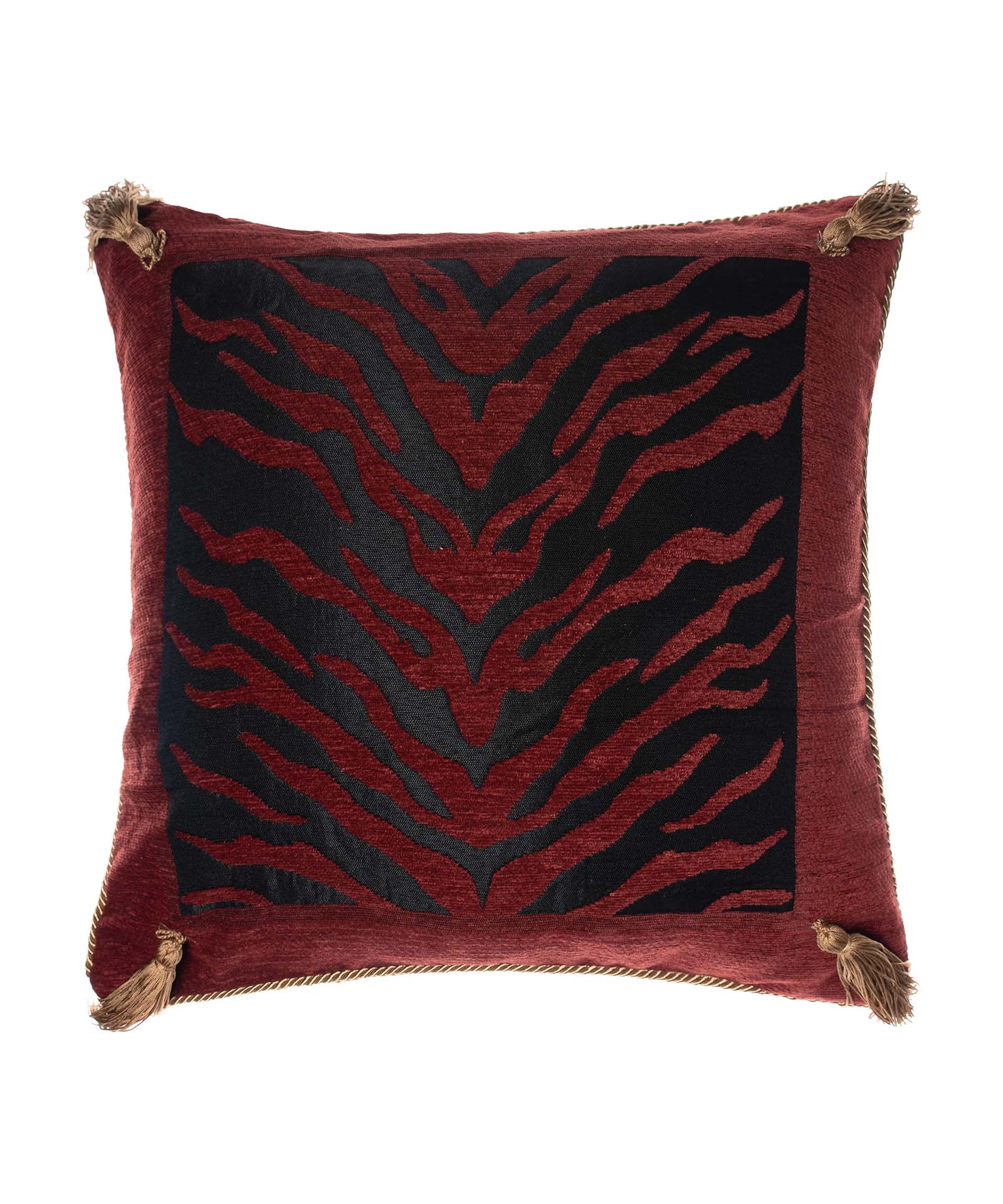 306mavrokokkino-2 ΜΑΞΙΛΑΡΟΘΗΚΗ 306 (65cm x 65 cm) μαυροκόκκινο SilkFashion - Image 1