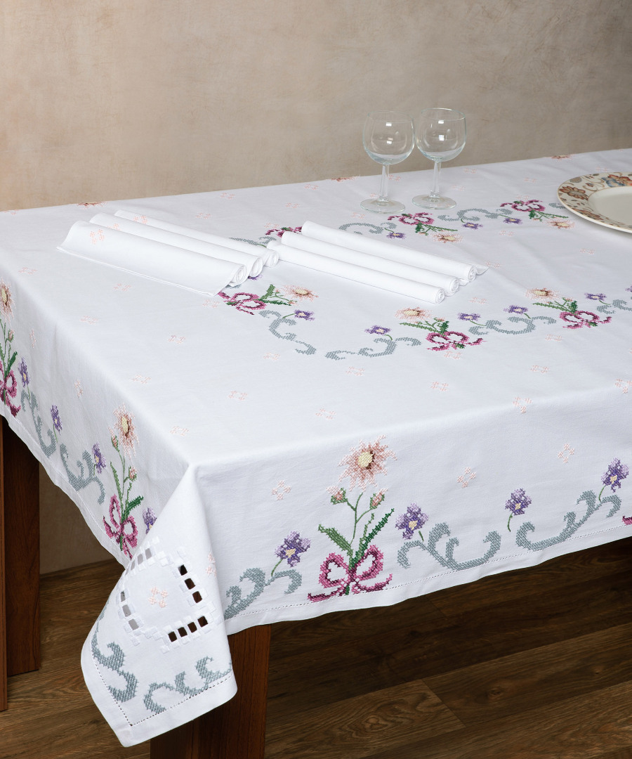 3071b Τραπεζομάντηλο (140cm x 180cm) 3071 SilkFashion - Image 1