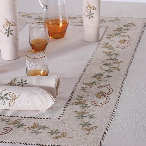 Χειροποίητο τραπεζομάντηλο 309 (170cm x 170cm) SilkFashion
