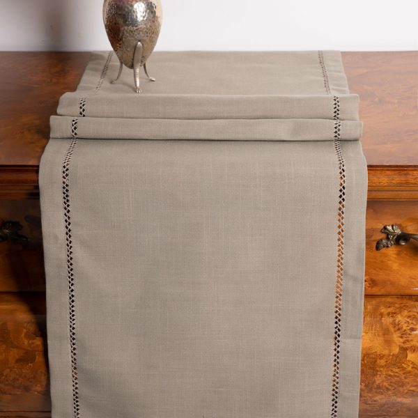 τραπεζομάντηλα (160cm x 220cm)  3096 γκρι σκούρο SilkFashion