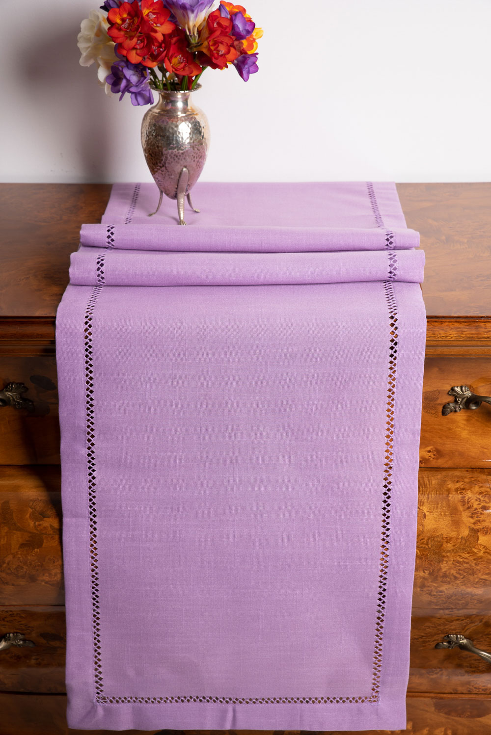 3096lila-5 τραπεζομάντηλα (160cm x 220cm) 3096 λιλά SilkFashion - Image 1