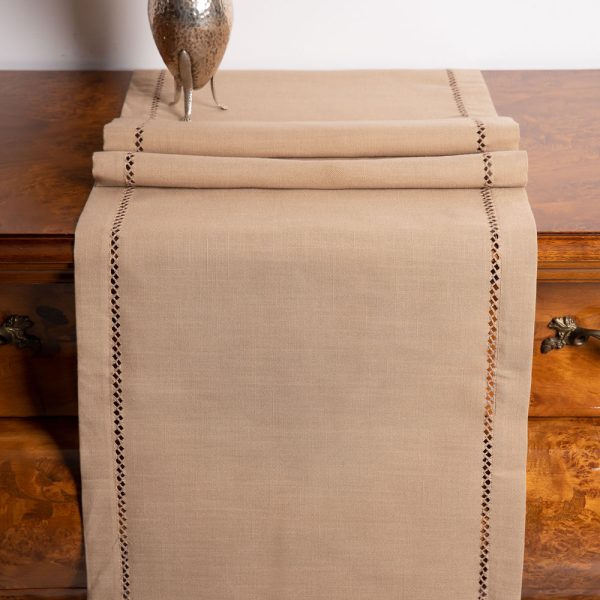 τραπεζομάντηλα (160cm x 220cm) 3096 μπεζ SilkFashion