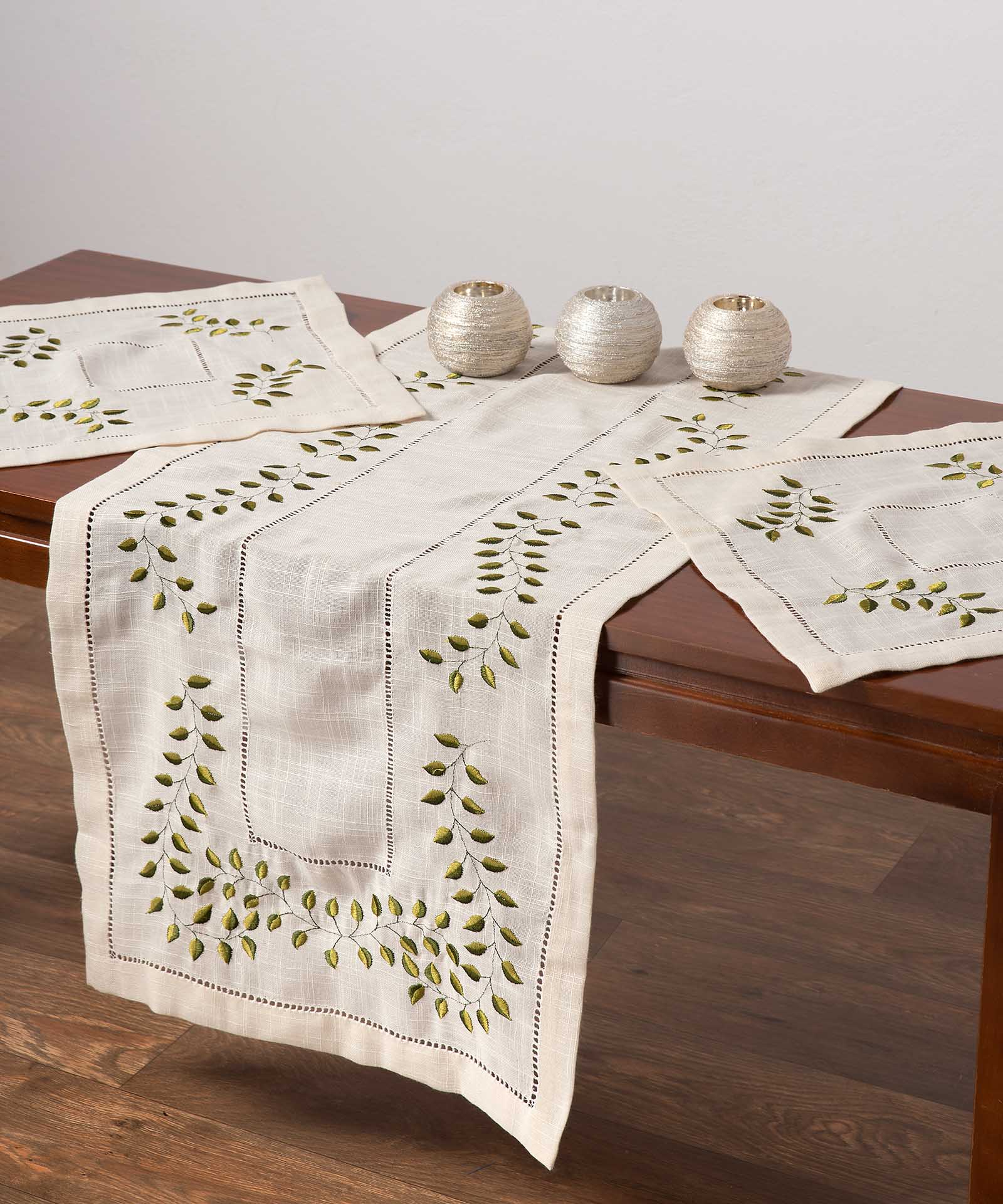 3279ecru-3 τραπεζομάντηλα ( 170cm x170cm) 3279 εκρού SilkFashion - Image 1