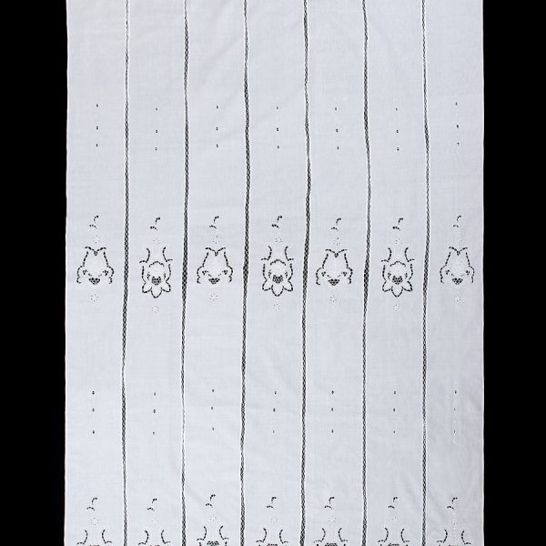 κουρτίνα 329 (160cm x 270cm) λευκή με τούνελ SilkFashion