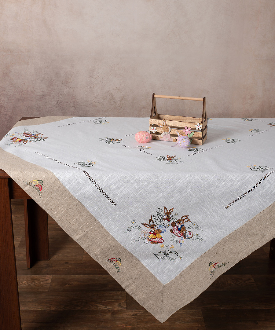 3425 Πασχαλινό τραπεζομάντηλο (140cm x 180cm) 3425 SilkFashion - Image 1