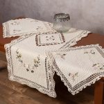 Σετ τριών τεμαχίων ροκοκό (45cm x 110cm + 2x40cm x 40cm) 3509 SilkFashion