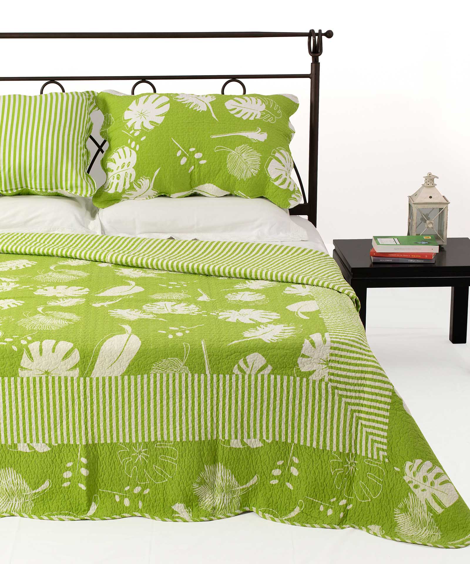 350laxanib ΚΟΥΒΕΡΛΙ σετ (220cm x 240cm + 2 x 50cm x 70cm) 350 λαχανί SilkFashion - Image 1