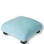 Υποπόδιο (30cm X 30cm X 14cm) 354 aqua SilkFashion