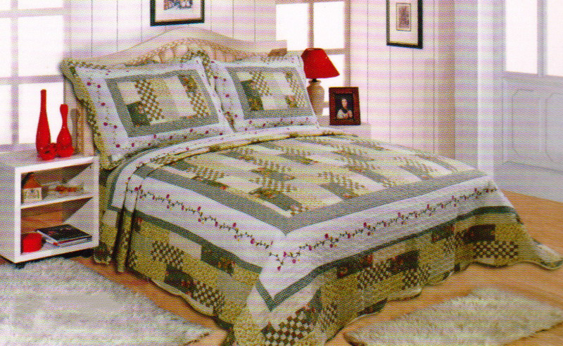 36-11a ΚΟΥΒΕΡΛΙ σετ (160cm x 220cm + 1 x 50cm x 70cm) 36-11 SilkFashion - Image 1