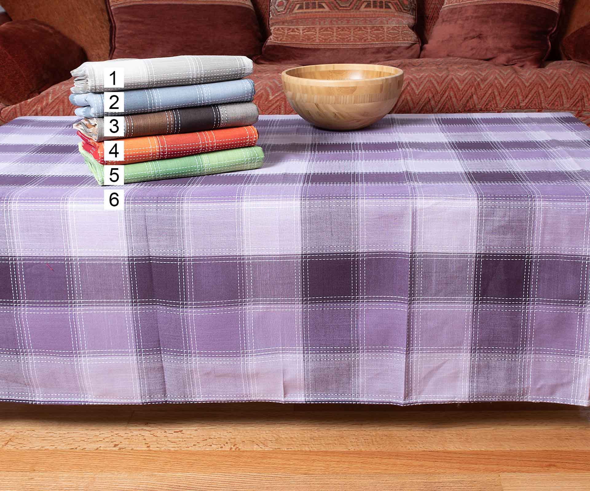 3702kafe4 τραπεζομάντηλα ( 160cm x 220cm) 3702 καφέ SilkFashion - Image 1