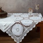 ΒΑΜΒΑΚΕΡΟ ΤΡΑΠΕΖΟΜΑΝΤΗΛΟ ΜΕ ΠΛΕΚΤΟ 371 (127CM X 175CM) SilkFashion