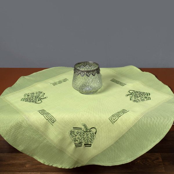 Ροτόντα 3741 (140cm) πράσινη SilkFashion