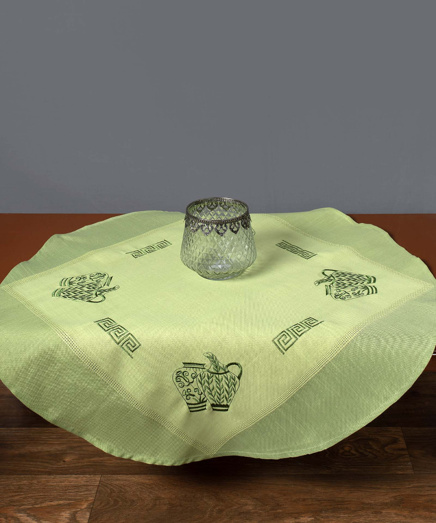 3741prasino Ροτόντα 3741 (90cm) ΠΡΑΣΙΝΗ SilkFashion - Image 1