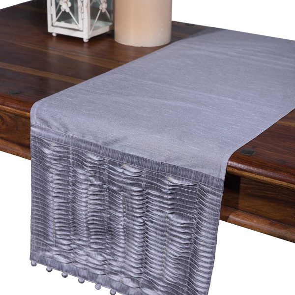 τραπεζοκαρέ  (140cm X 140cm)  3819 πλισέ μωβ SilkFashion