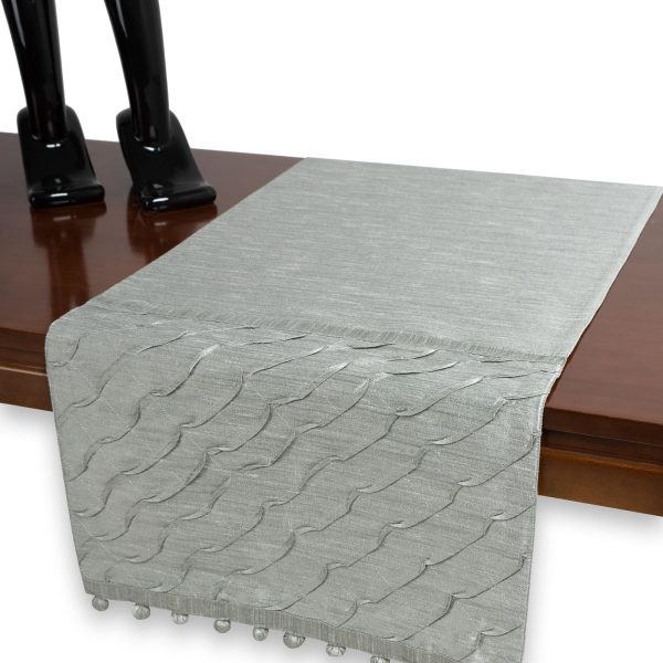 τραβέρσα  (40cm X 170cm)  3874 γκρι SilkFashion