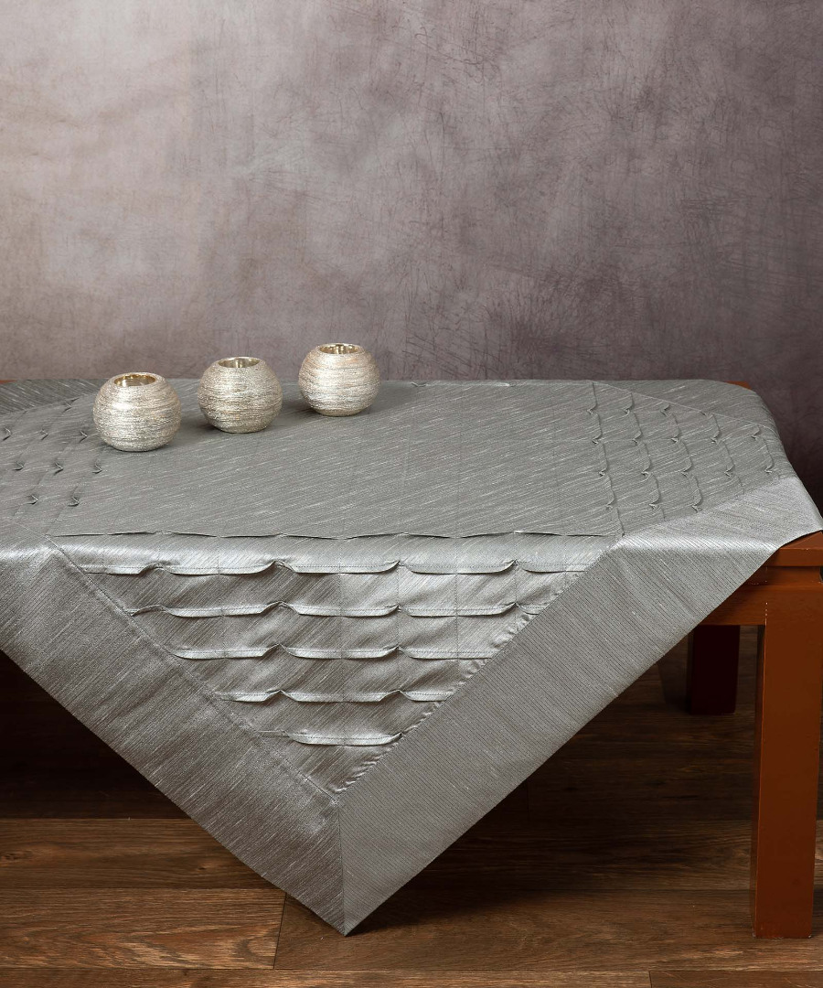 3874gkri τραπεζοκαρέ (140cm X 140cm) 3874 γκρι SilkFashion - Image 1