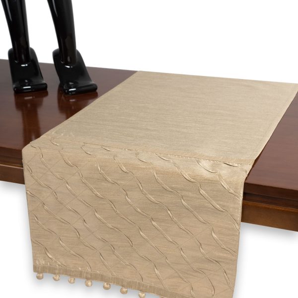 τραπεζοκαρέ  (140cm X 140cm)  3874 ivory SilkFashion