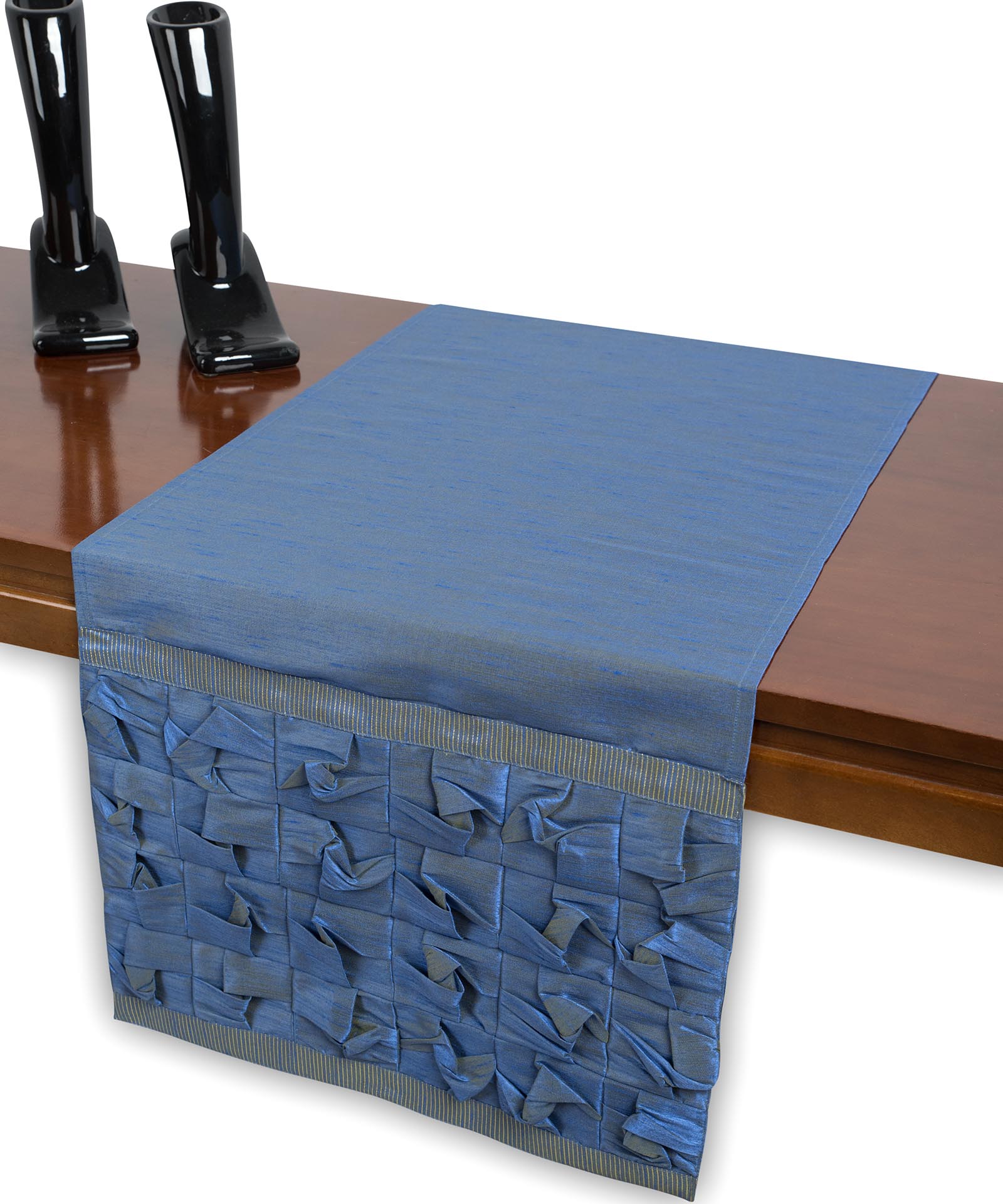 3918ble-1 τραβέρσα (40cm X 170cm) 3918 μπλε SilkFashion - Image 1