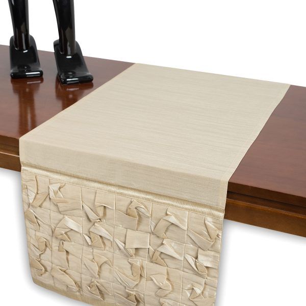 τραπεζοκαρέ  (140cm X 140cm)  3918 ivory SilkFashion