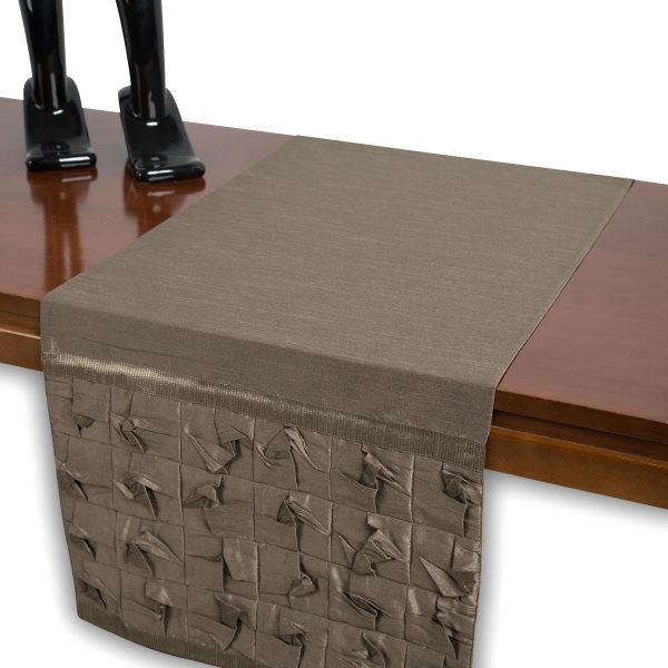 καρέ  (85cm X 85cm) 3918 λαδί σκούρο SilkFashion