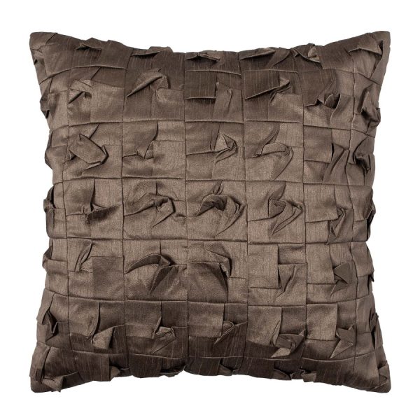 ΜΑΞΙΛΑΡΟΘΗΚΗ (45cm X 45cm) 3918 λαδί σκούρο SilkFashion