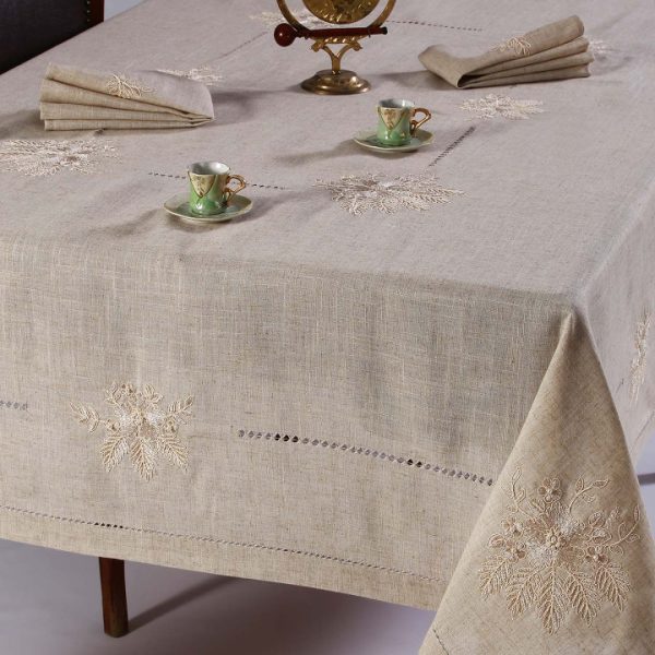 τραπεζομάντηλα (140cm x 180cm) 4006 γκρι SilkFashion