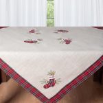 χριστουγεννιάτικο τραπεζοκαρέ ( 140cm x 140cm) 4079 SilkFashion