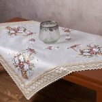 Καρέ με ροκοκό και πλεκτό (90cm x 90cm) 4100 SilkFashion