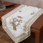 Τραβέρσα με ροκοκό και πλεκτό (45cm x 180cm) 4100 SilkFashion