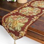 τραβέρσα  (33cm X 172cm)  416 μπορντώ SilkFashion