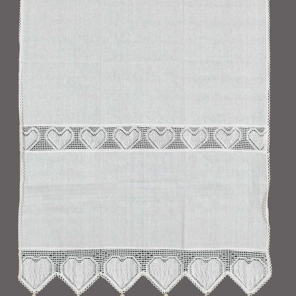 κουρτίνα 432 (160cm x 160cm) λευκή με τούνελ SilkFashion