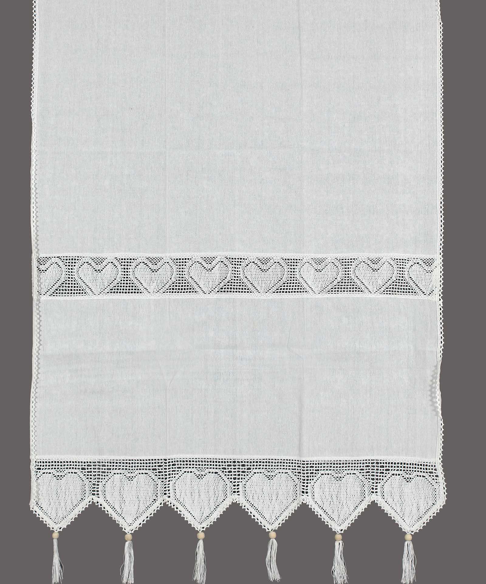 432leyko-4 κουρτίνα 432 (140cm x 260cm) λευκή με τούνελ SilkFashion - Image 1