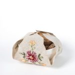 Ψωμιέρα rococo σταυρός 4338 (35cm x 35cm) μπέζ SilkFashion