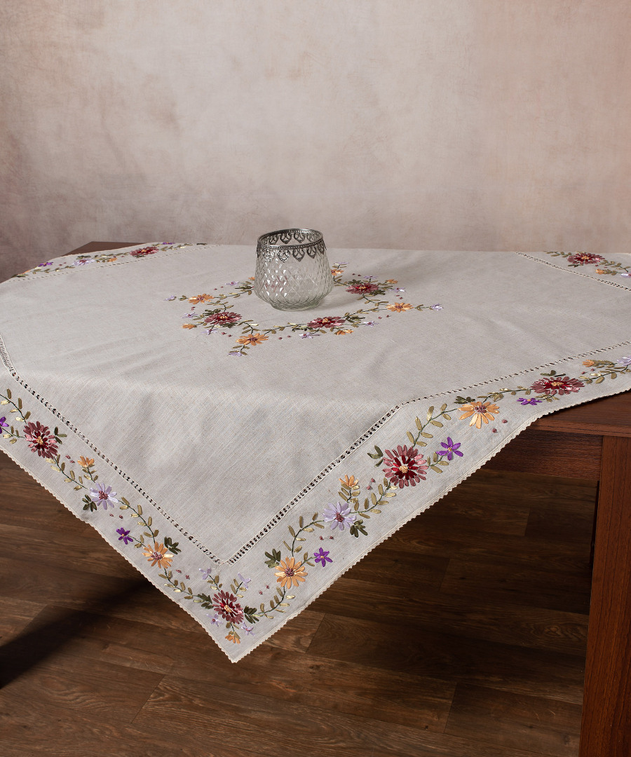 4338g Τραπεζοκαρέ ροκοκό (135cm x 135cm) 4338 SilkFashion - Image 1