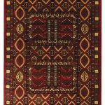 ΧΑΛΙ PERSIA 2273 BURGUNDY ΜΕ ΚΡΟΣΣΙ - 080X150  NewPlan