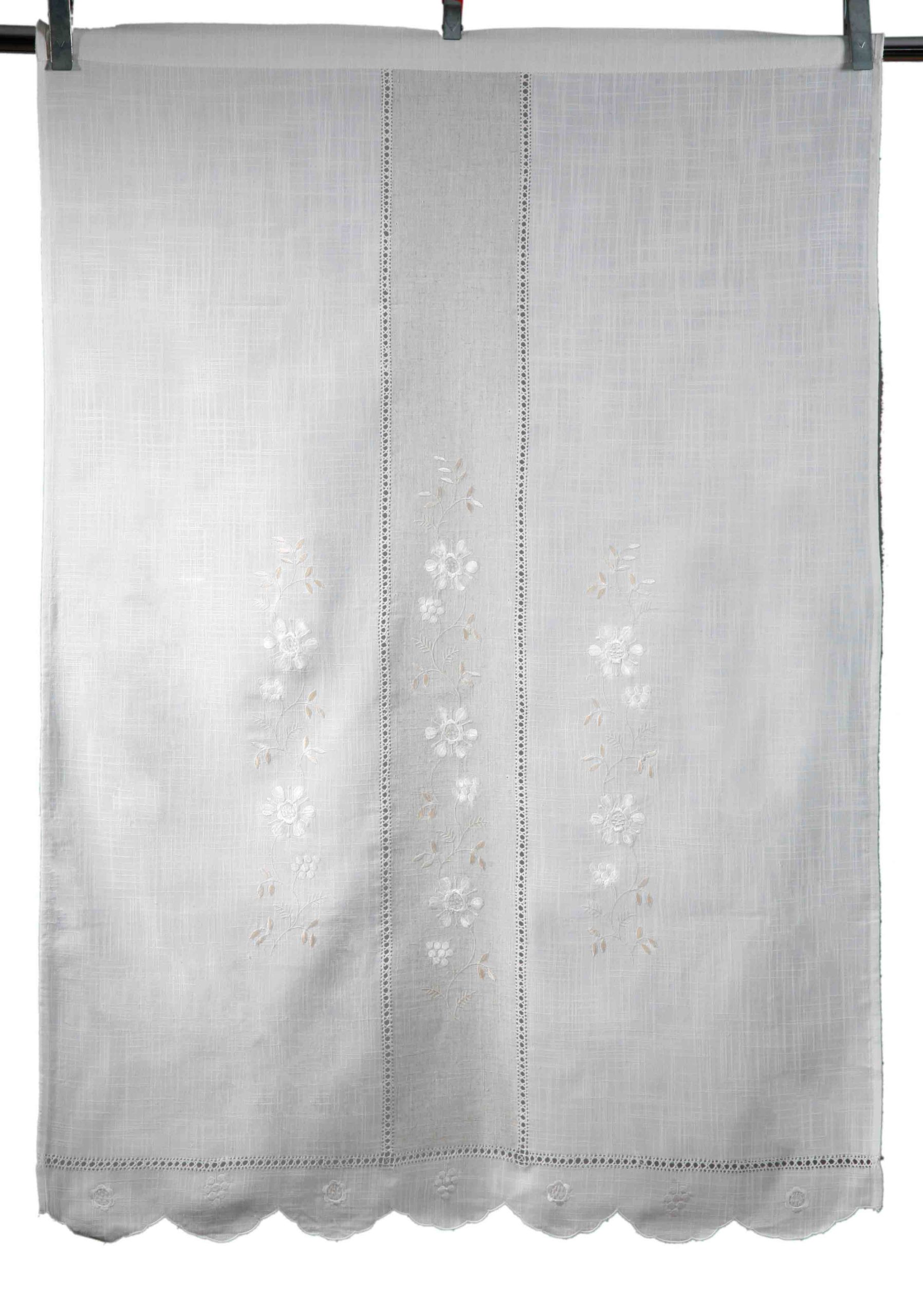 464leyko-5 κουρτίνα 464 (140cm x 260cm) ivory/άμμου με τούνελ SilkFashion - Image 1