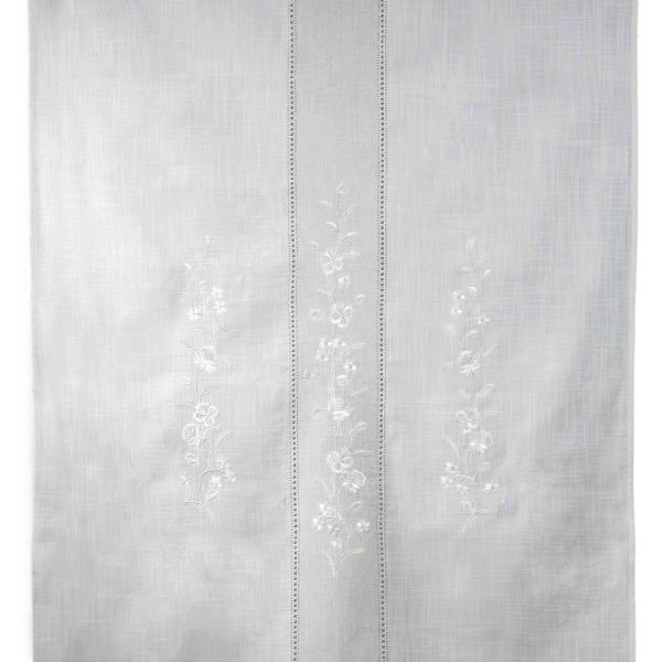 κουρτίνα 466 (200cm x 270cm) ivory/άμμου με τούνελ SilkFashion