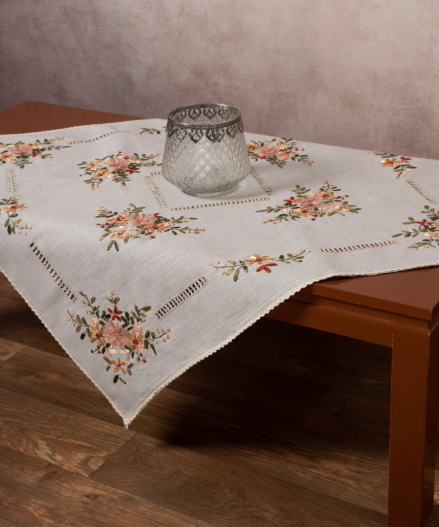 4670b-1 Τραπεζοκαρέ ροκοκό (135cm x 135cm) 4670 SilkFashion - Image 1