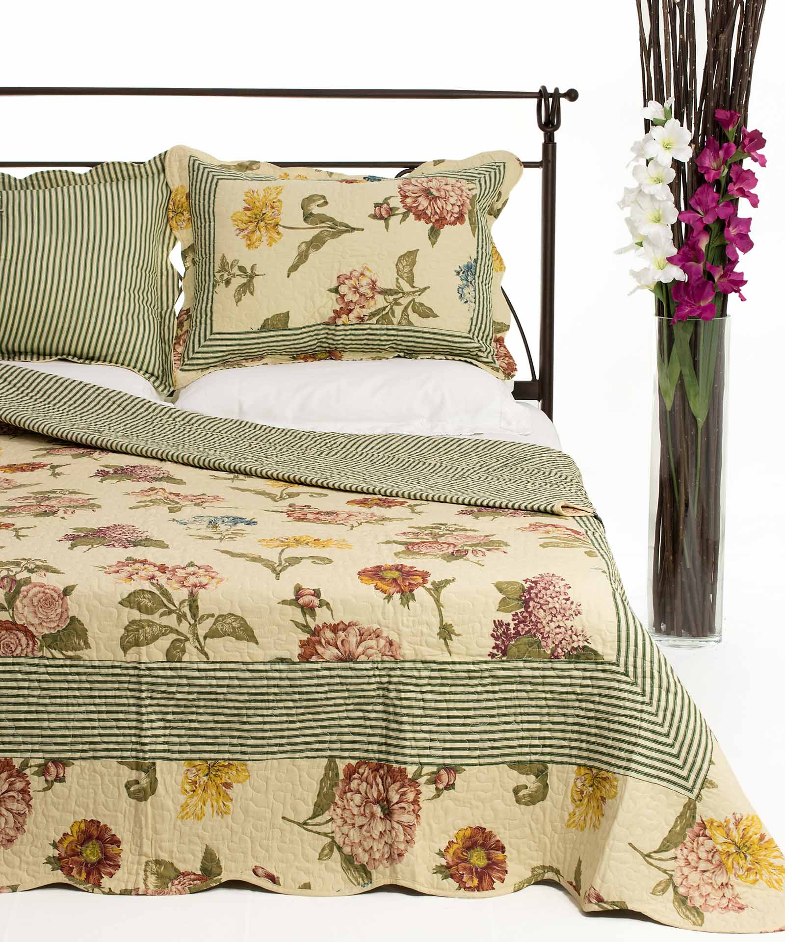 478b ΚΟΥΒΕΡΛΙ σετ (220cm x 240cm + 2 x 50cm x 70cm) 478 SilkFashion - Image 1