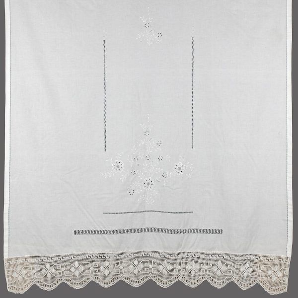 κουρτίνα 4878A (150cm x 180cm) λευκό με τούνελ SilkFashion