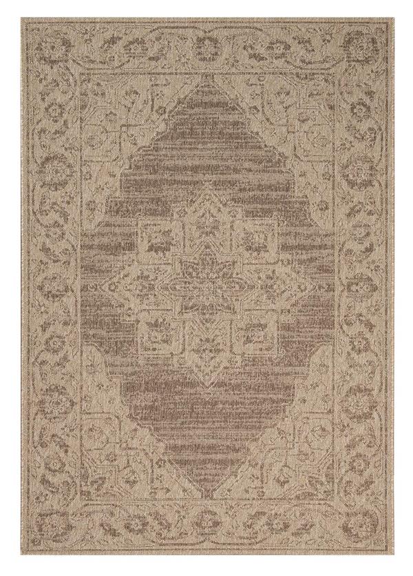 4c05133af0e24cc9ac5a42f5e648aecb ΧΑΛΙ ETHNIK 204005C BROWN/CARAMEL BEIGE - 160X230 NewPlan - Image 1