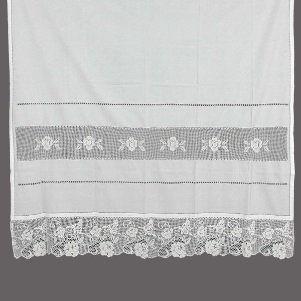 κουρτίνα 5119 (160cm x 160cm) λευκή με τούνελ SilkFashion