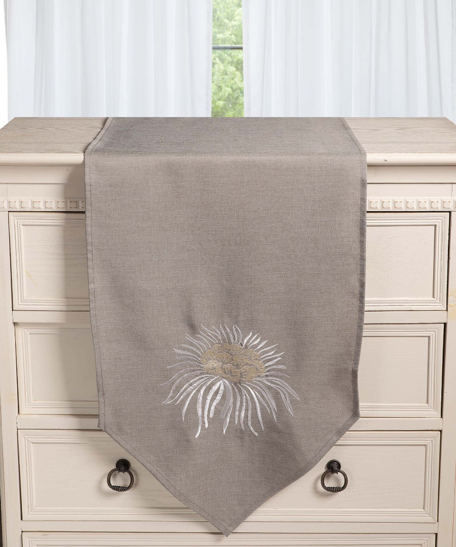 5126gkri Τραβέρσα 5126 (45cm x 170cm) γκρί SilkFashion - Image 1