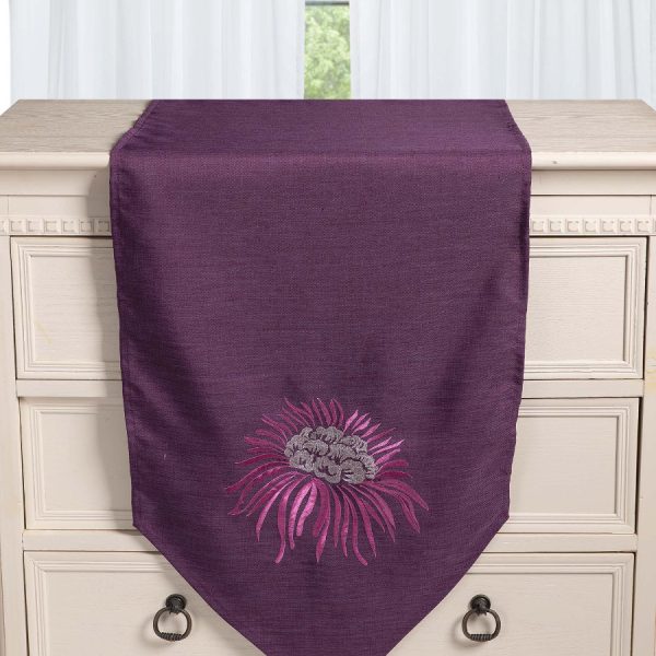 Τραβέρσα 5126 (45cm x 170cm) μώβ SilkFashion