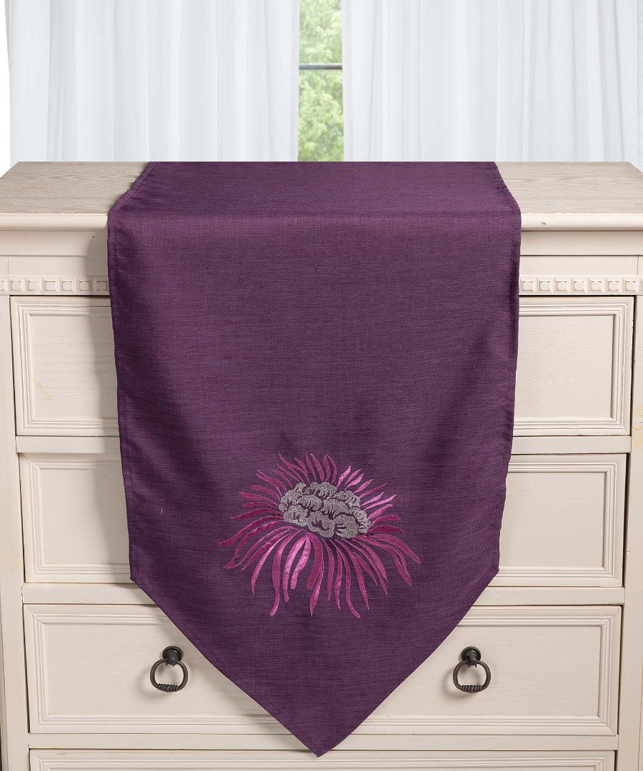 5126mov Τραβέρσα 5126 (45cm x 170cm) μώβ SilkFashion - Image 1