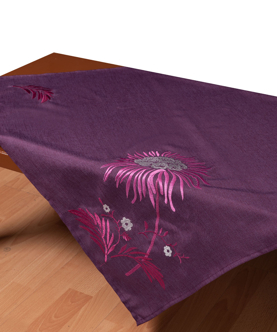 5126movb Τραπεζοκαρέ 5126 (130cm x 130cm) μώβ SilkFashion - Image 1