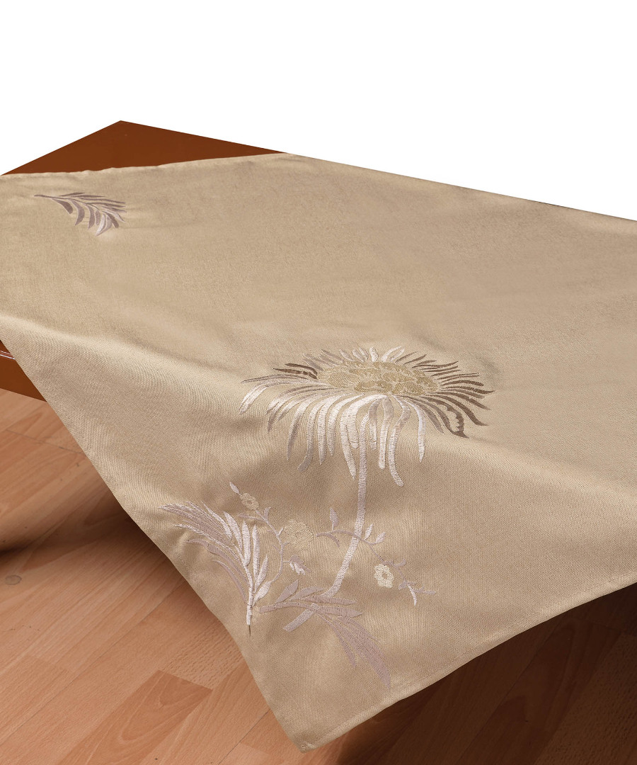 5126mpezb Τραπεζοκαρέ 5126 (130cm x 130cm) μπέζ SilkFashion - Image 1