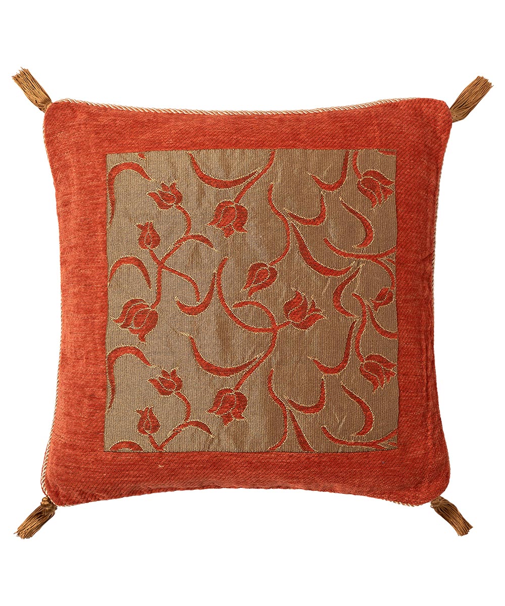 5178portokalimax ΜΑΞΙΛΑΡΟΘΗΚΗ (45cm x 45cm) 5178 πορτοκαλί SilkFashion - Image 1