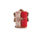 Χριστουγεννιάτικα Ποτηρόπανα 40x70 Με Διακοσμητική Χιονονιφάδα (Σετ 3 τμχ) Nef Nef Snowflake